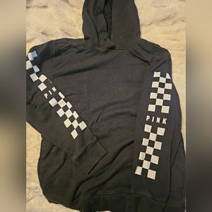 checkered racing hoodie PINK
